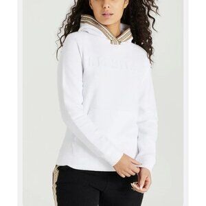 Sik Silk Women’s Overhead Logo Terry Cloth Hooded Sweatshirt Med